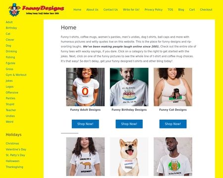 website thubmnail of Funnydesigns