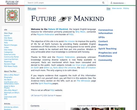 website thubmnail of Future of Mankind