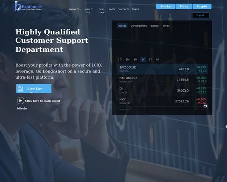 website thubmnail of Fxbinance
