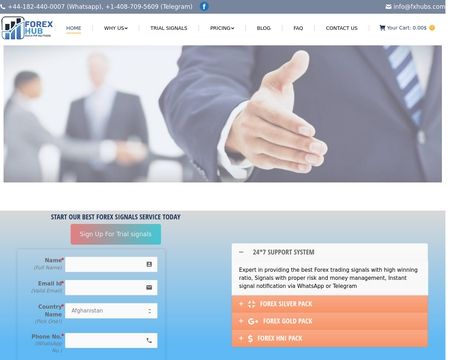 website thubmnail of Fxhubs