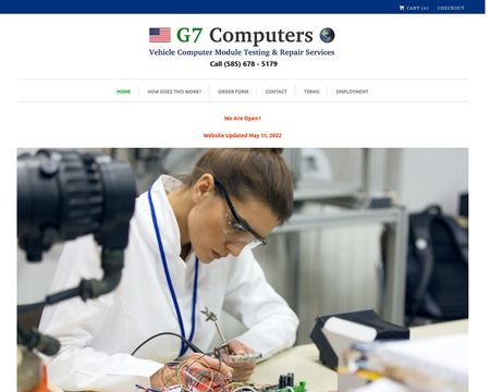 website thubmnail of G7 Computers
