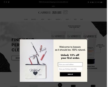 website thubmnail of Gabriel Cosmetics