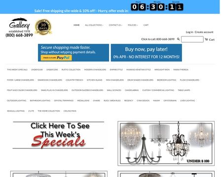 website thubmnail of Gallery Lighting