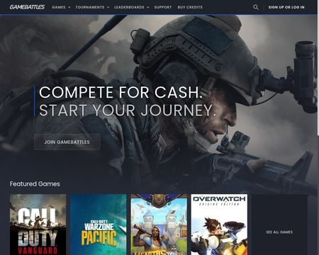 website thubmnail of GameBattles