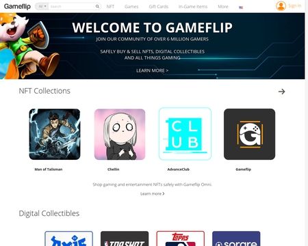 website thubmnail of Gameflip