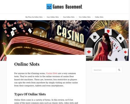 website thubmnail of Games Basement