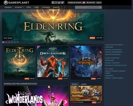 website thubmnail of GamesPlanet