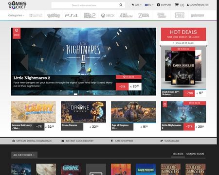 website thubmnail of GamesRocket