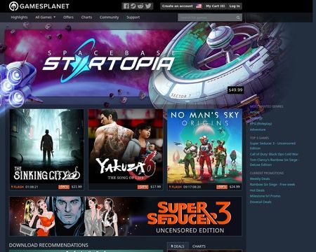 website thubmnail of Gametap-Shop