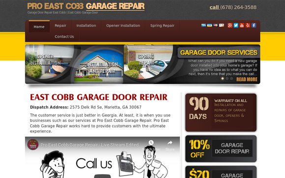 Thumbnail of Garagedoorrepaireastcobb.com