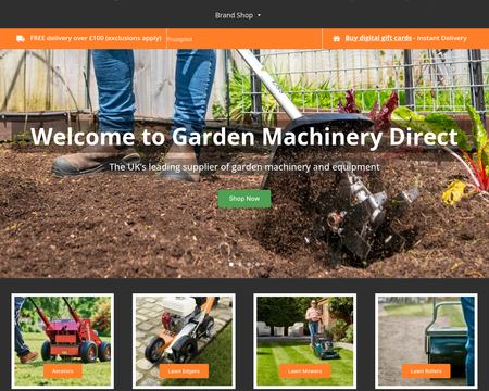 website thubmnail of Garden Machinery Direct