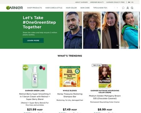 website thubmnail of Garnier
