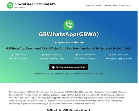 website thubmnail of Gbwa.dev