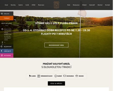 website thubmnail of Golf Club Praha