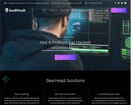 website thubmnail of Gearheadengineers.org