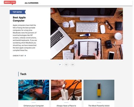website thubmnail of Geek.com