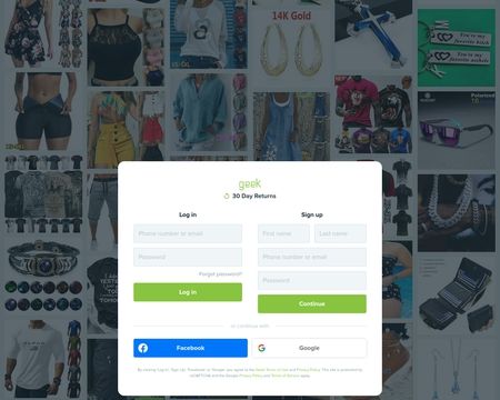 website thubmnail of Geek.wish