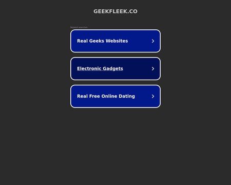 website thubmnail of GeekFleek.co