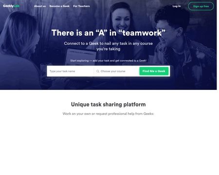 website thubmnail of Geekly Lab