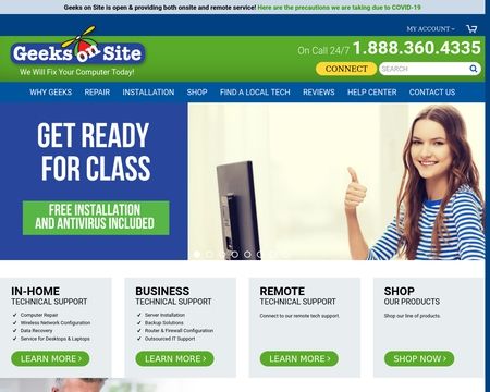 website thubmnail of GeeksOnSite