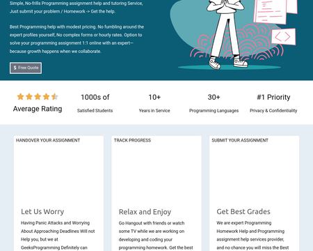 website thubmnail of Geeks Programming