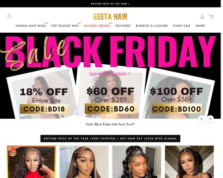 website thubmnail of Geetahair
