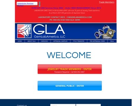 website thubmnail of Gemological Laboratoy of America