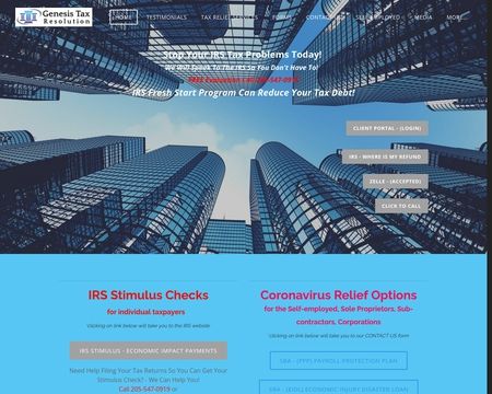 website thubmnail of Genesis Tax Resolution