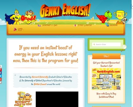 website thubmnail of GenkiEnglish