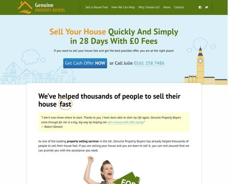 website thubmnail of Genuine Property Buyers