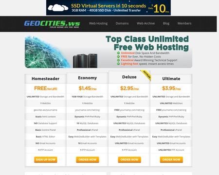 website thubmnail of GEOCITIES.ws