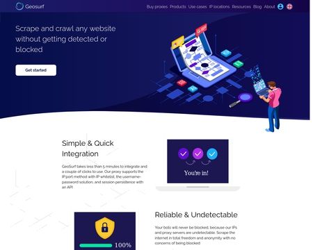 website thubmnail of GeoSurf
