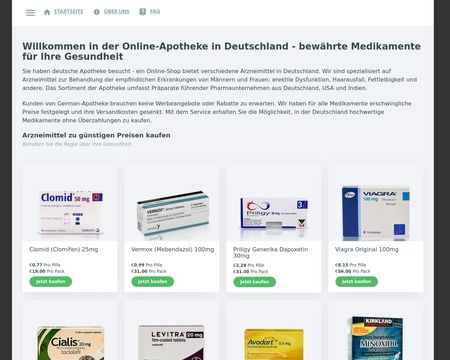 website thubmnail of German apotheke
