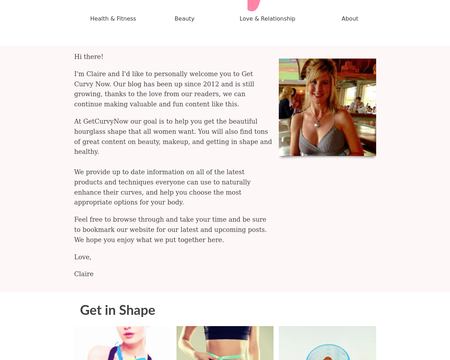 website thubmnail of Get Curvy Now