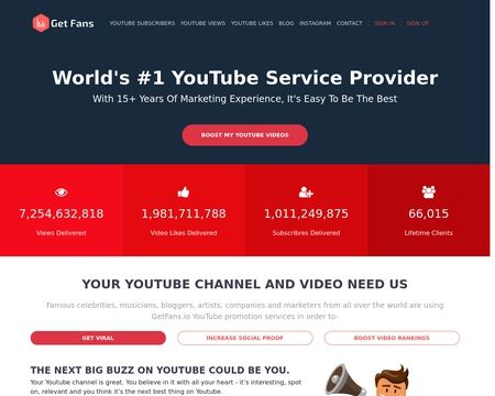 website thubmnail of Get Fans