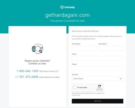 website thubmnail of GetHardAgain