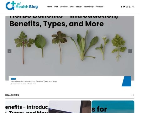 website thubmnail of Gethealthblog