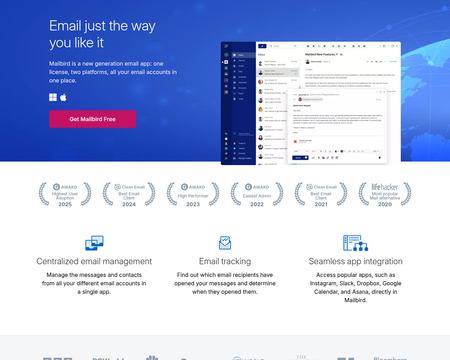 website thubmnail of Getmailbird