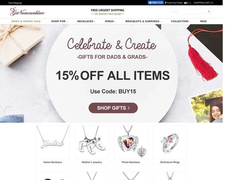 website thubmnail of Getnamenecklace