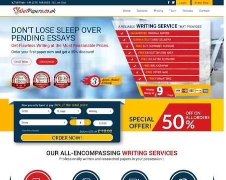 website thubmnail of GetPapers UK