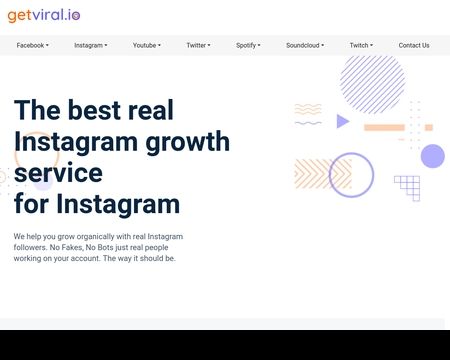 website thubmnail of Getviral.io