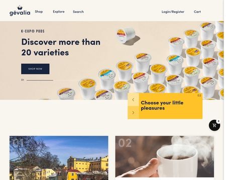 website thubmnail of Gevalia