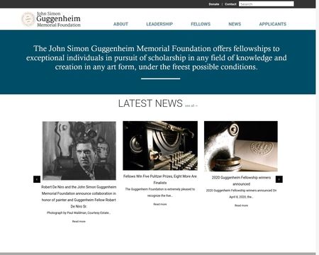 website thubmnail of John Simon Guggenheim Foundation