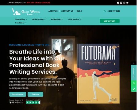 website thubmnail of Ghostwriters Agency