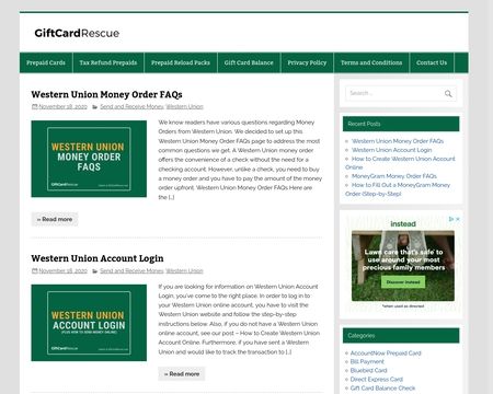 website thubmnail of GiftCardRescue