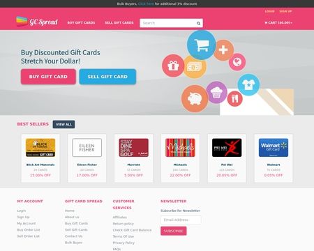 website thubmnail of GiftCardSpread