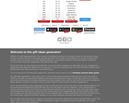 website thubmnail of Giftgen.co.uk