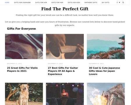website thubmnail of Giftobserver