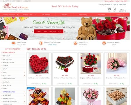 website thubmnail of Gifts To India