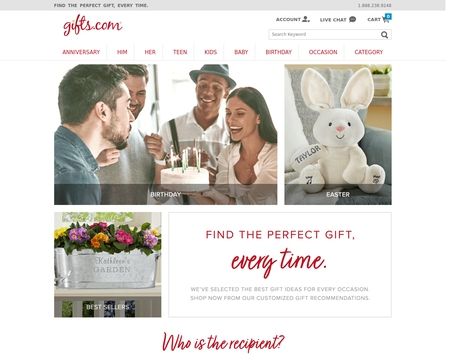 website thubmnail of Gifts.com